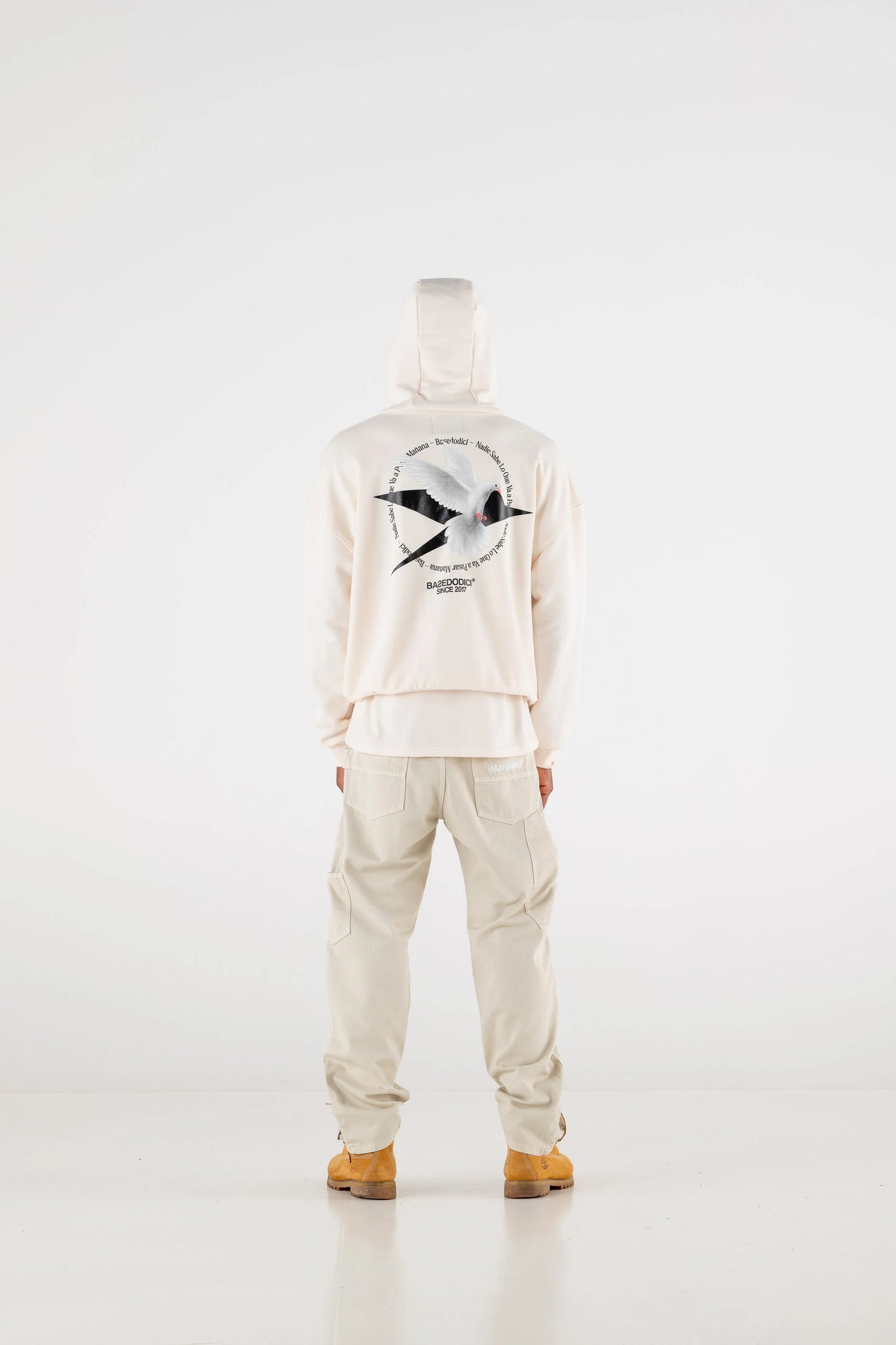 Hoodie Boxy “RESORT” Dove Cream