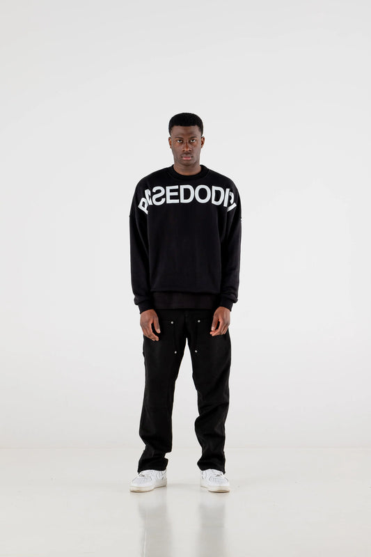 Crewneck Boxy “RESORT” Front Logo Black